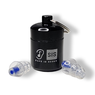 Safe In Sound High Fidelity Earplugs (NRR 23dB) for Music Festivals, Musicians, Drummers, DJ's, Nightclubs & Sporting Events